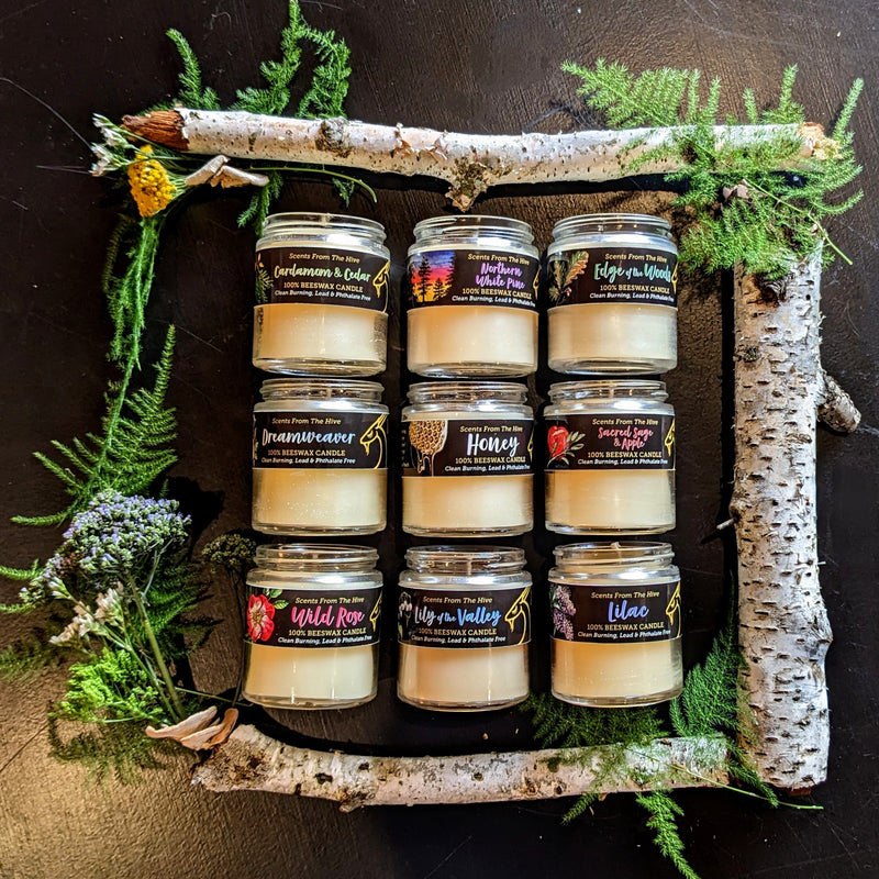 Lazy Goat "Scents from the Hives" Scented Beeswax Candle