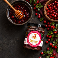 Lingonberry Infused Honey by Lazy Goat Studio