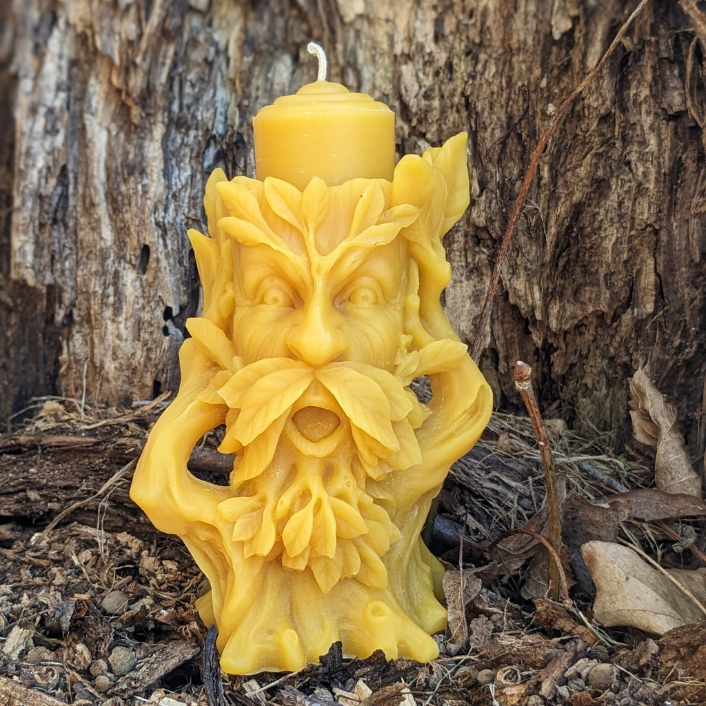 Wolf Beeswax Pillar Candle / 100% All Natural Bees Wax Candles / Wild  Wolves / Animal / Zoo / Northern / Handmade in USA / Forest Mammal NEW
