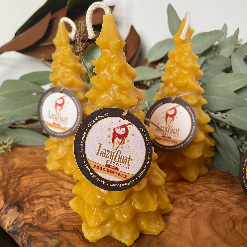 Father of the Forest Beeswax Candle – Lazy Goat Studio LLC