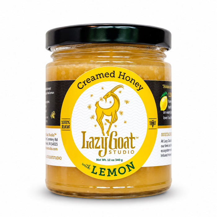 Lemon Creamed Honey - Euro Style by Lazy Goat Studio, 12oz