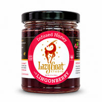 Lingonberry Infused Honey by Lazy Goat Studio