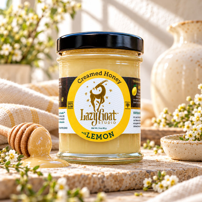 Lemon Creamed Honey - Euro Style by Lazy Goat Studio, 12oz