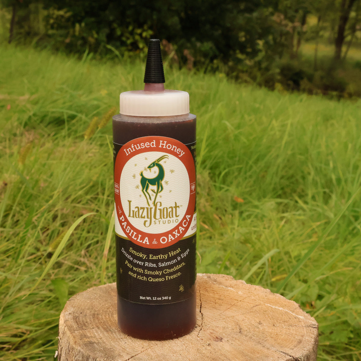 Pasilla De Oaxaca Infused Honey, 12oz Squeeze Bottle